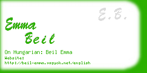 emma beil business card